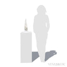 Clear Quartz with Albite & Mica Part Polished/Part Natural Point from Brazil mounted on a bespoke stand | Venusrox