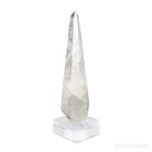 Clear Quartz with Albite & Mica Part Polished/Part Natural Point from Brazil mounted on a bespoke stand | Venusrox