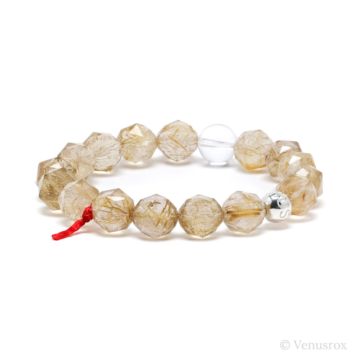 Golden Rutilated Bracelet from Brazil| Venusrox