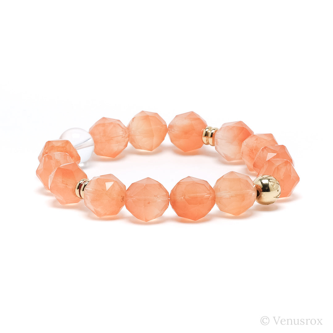 Papaya Quartz Bracelet from Madagascar | Venusrox