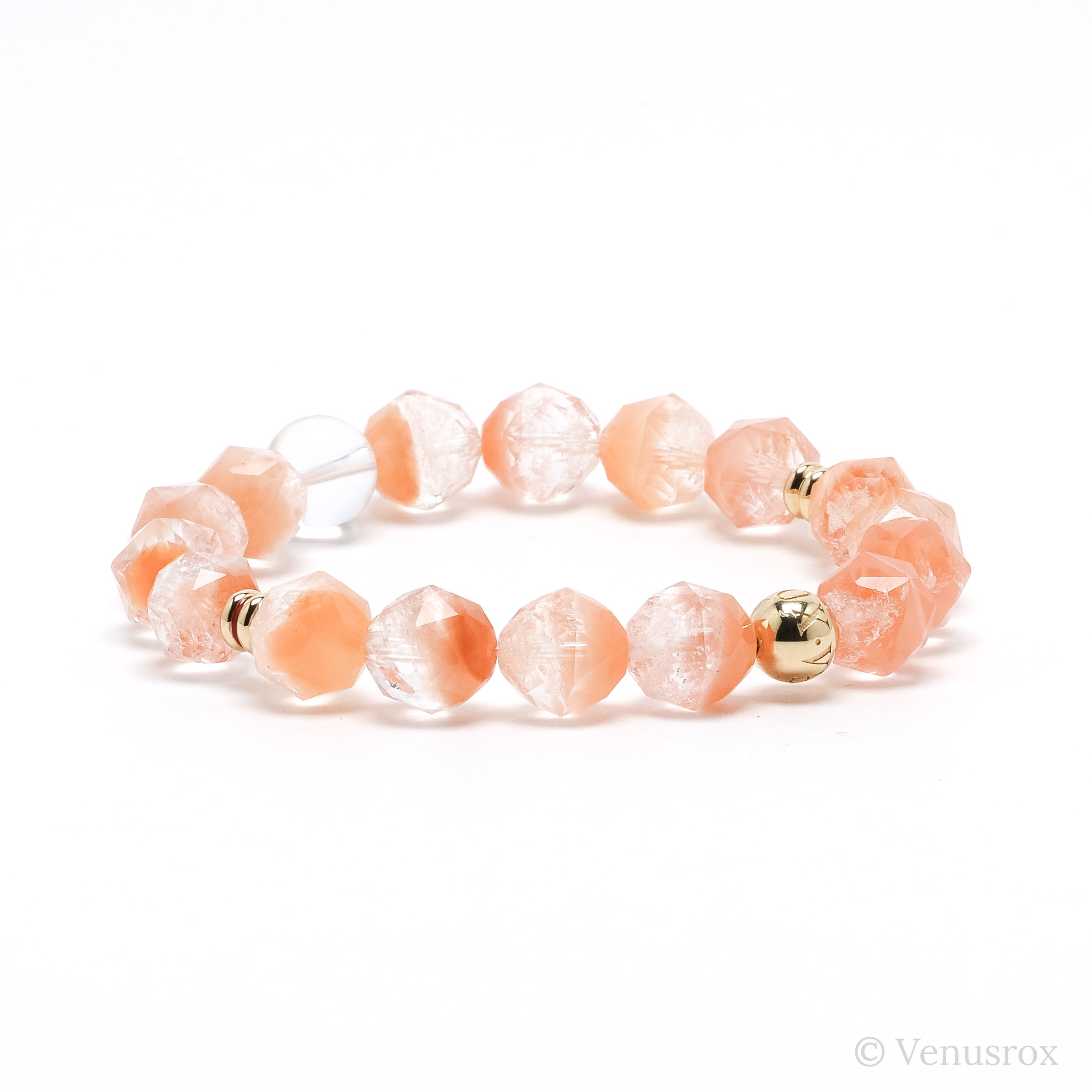 Papaya Quartz Bracelet from Madagascar | Venusrox
