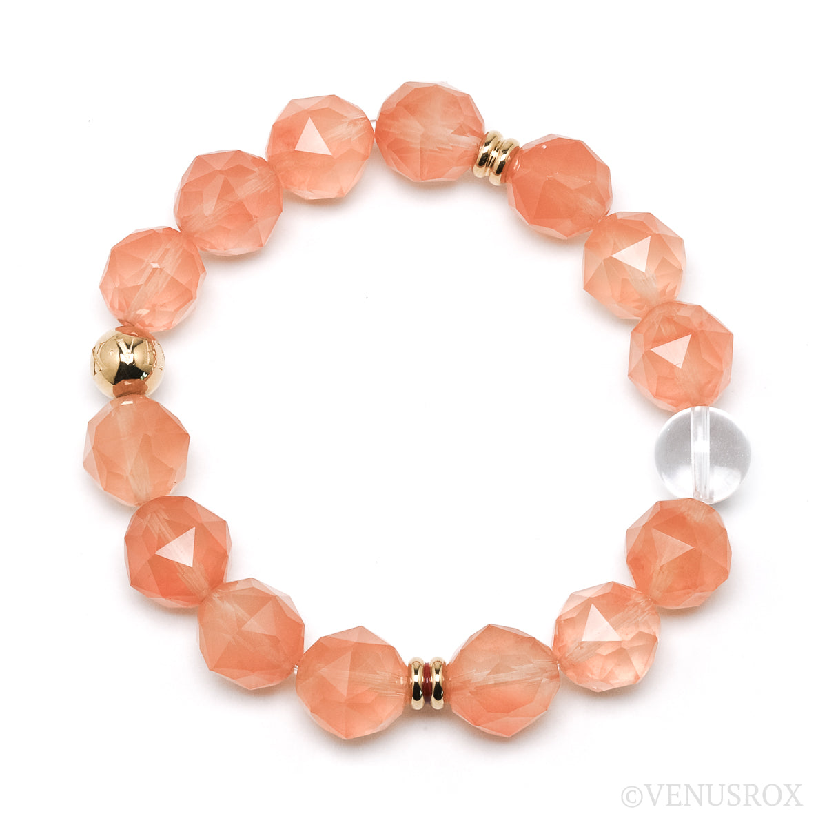 Papaya Quartz Bracelet from Madagascar | Venusrox