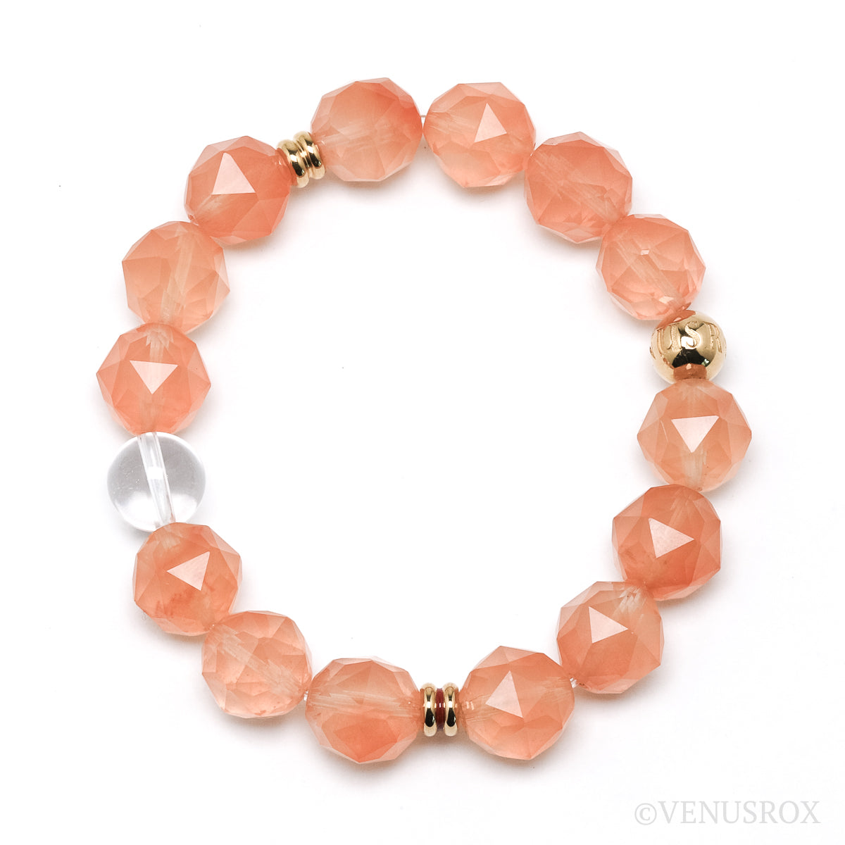 Papaya Quartz Bracelet from Madagascar | Venusrox