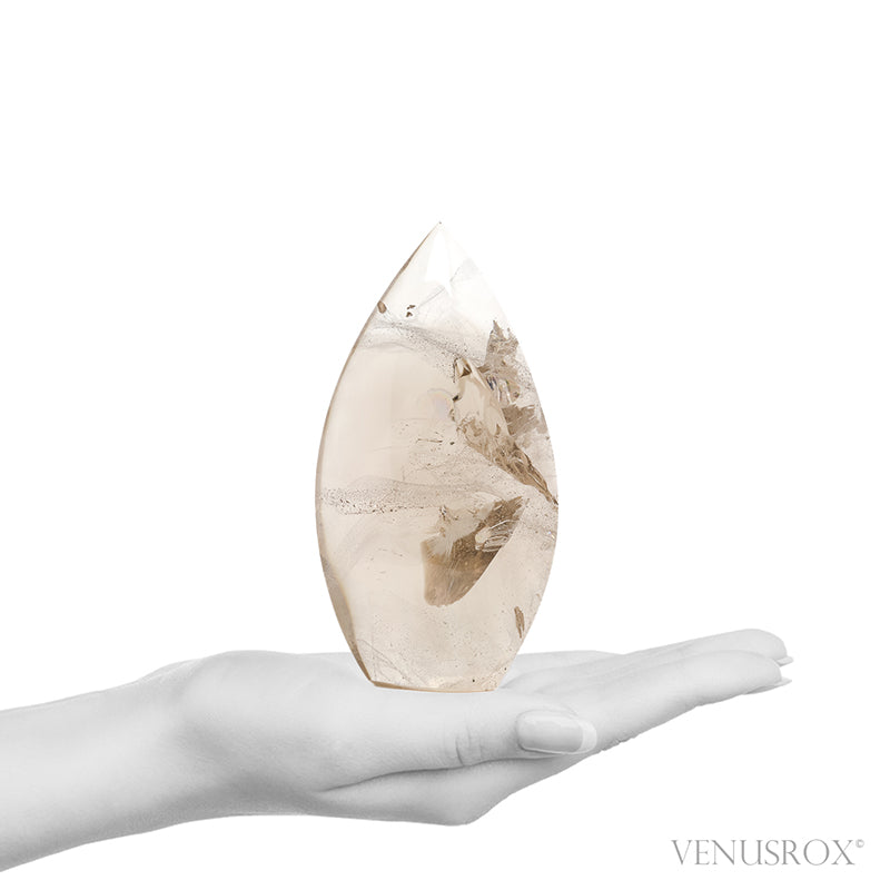 Smoky Quartz Polished Flame from Brazil | Venusrox