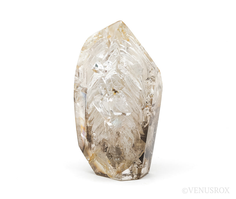 Smoky Phantom Elestial Quartz Polished Point from Madagascar | Venusrox