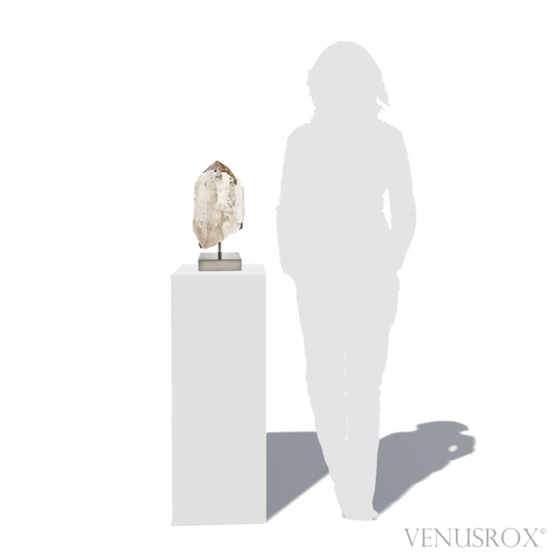 Rutilated Lodalite Quartz Part Polished Point from Brazil mounted on a bespoke stand | Venusrox