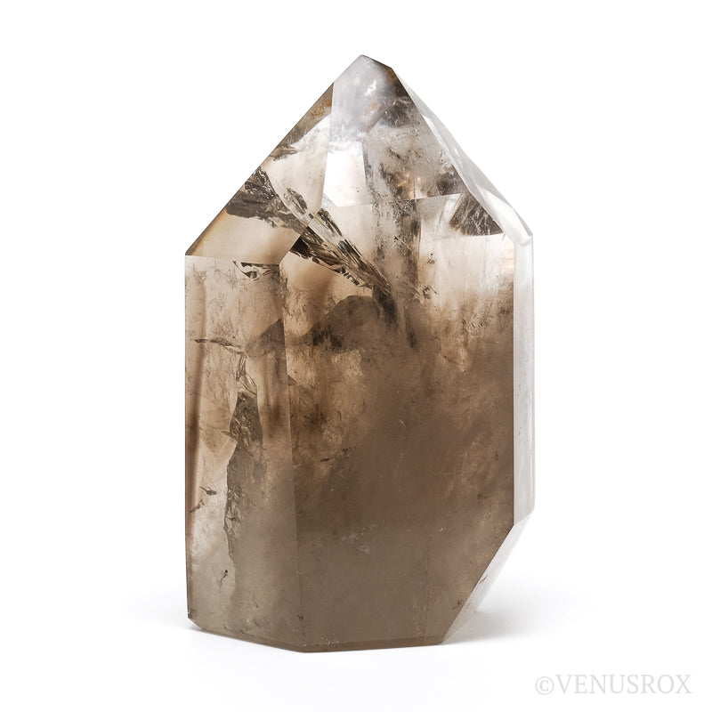 Smoky Phantom Quartz Polished Point from Madagascar | Venusrox