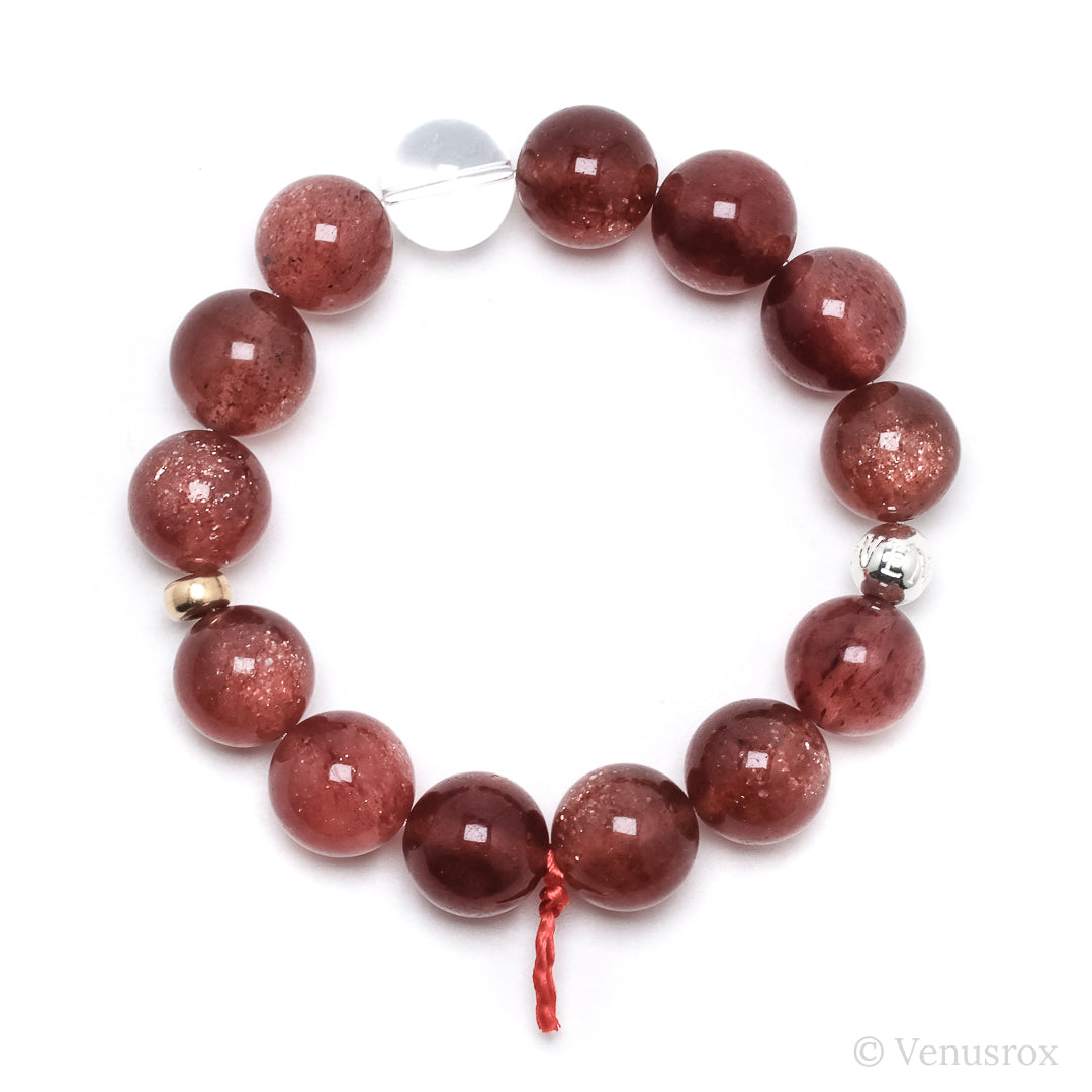 Strawberry Quartz Bracelet from Tanzania | Venusrox