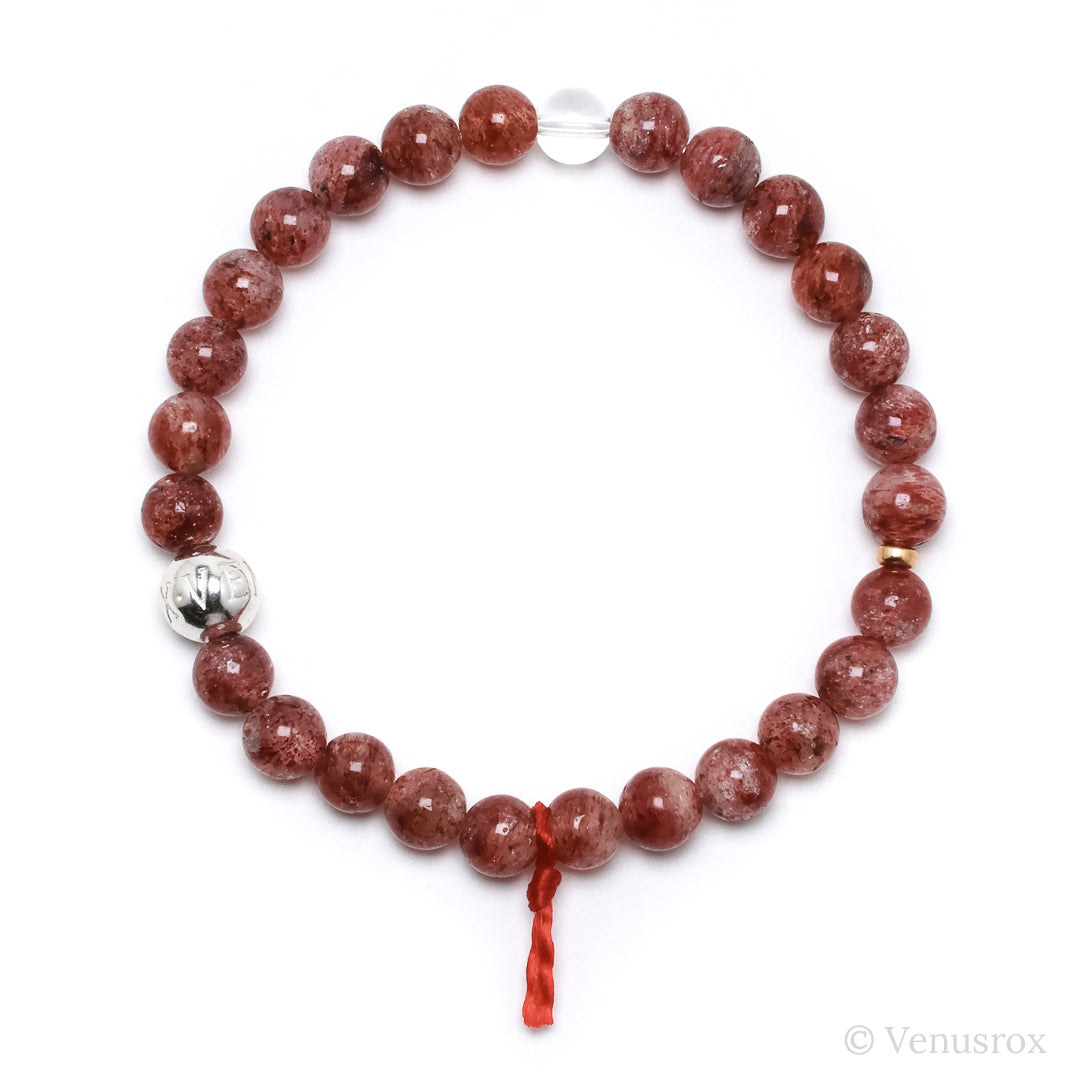 Strawberry Quartz Bracelet from Tanzania | Venusrox
