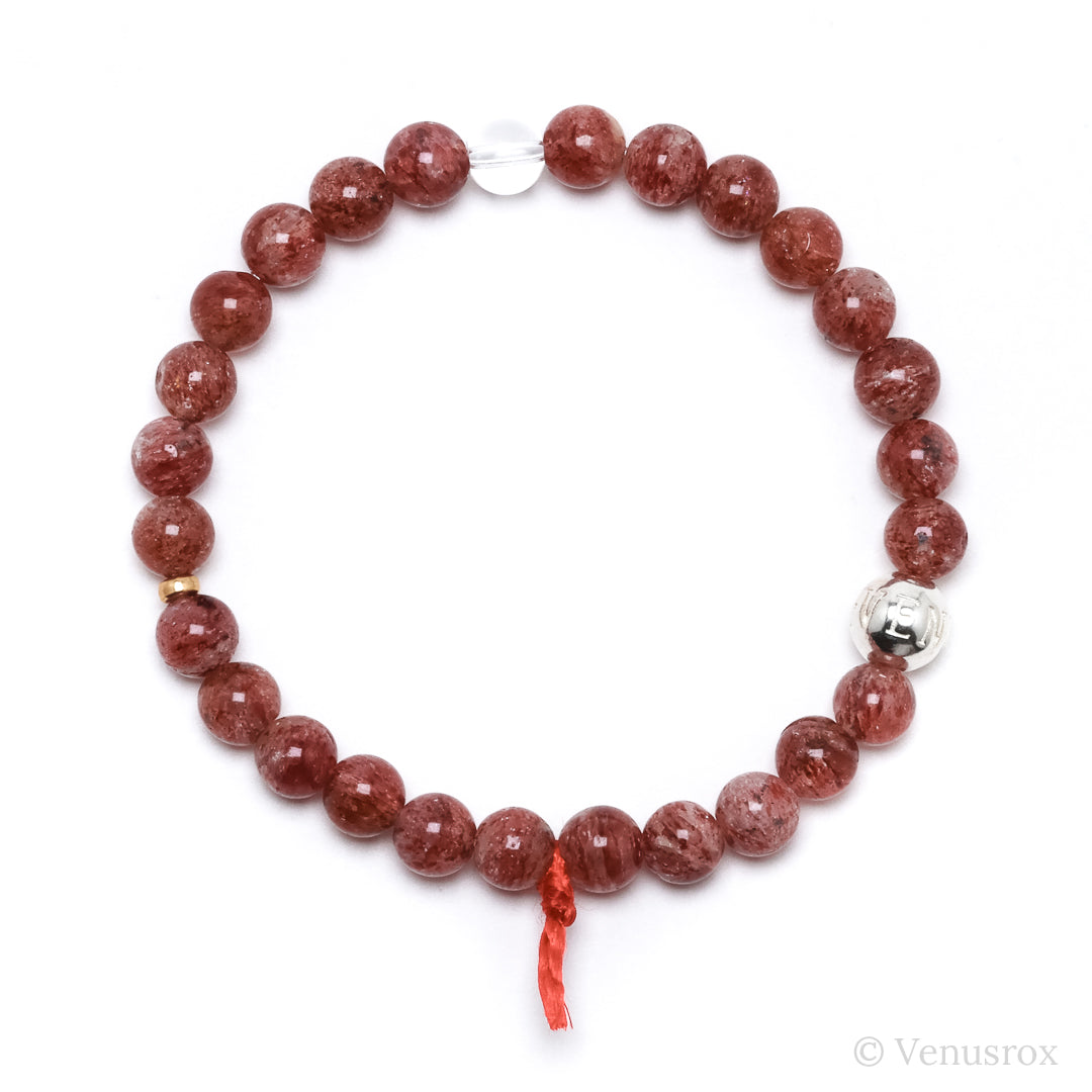 Strawberry Quartz Bracelet from Tanzania | Venusrox