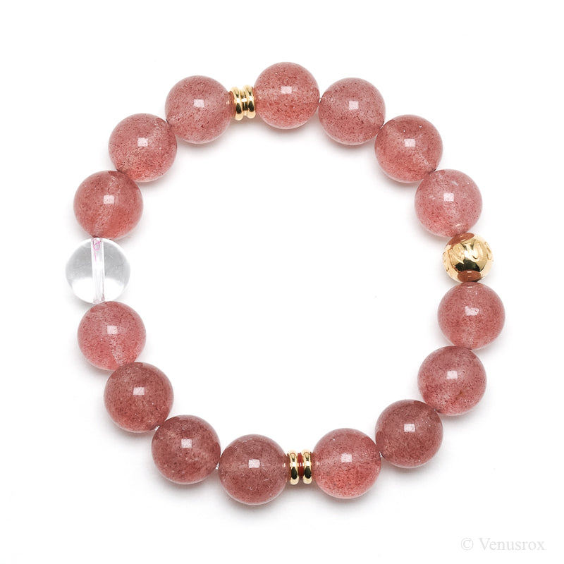 Strawberry Quartz Bracelet from Tanzania | Venusrox