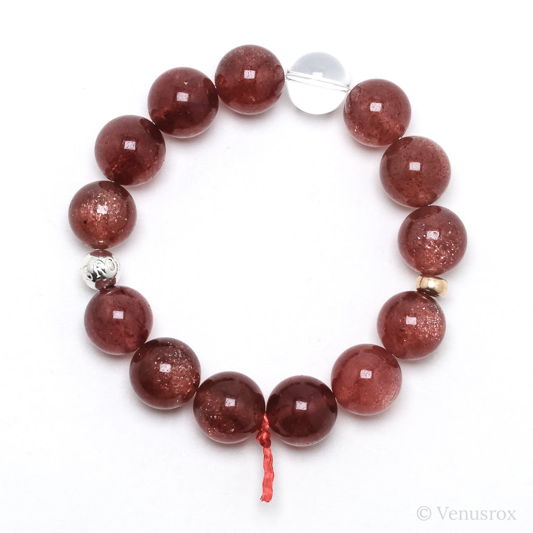 Strawberry Quartz Bracelet from Tanzania | Venusrox