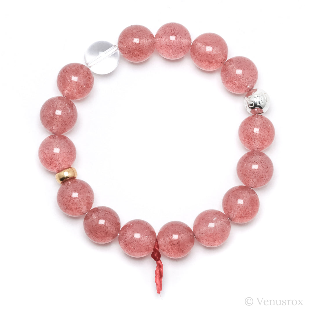 Strawberry Quartz Bracelet from Tanzania | Venusrox