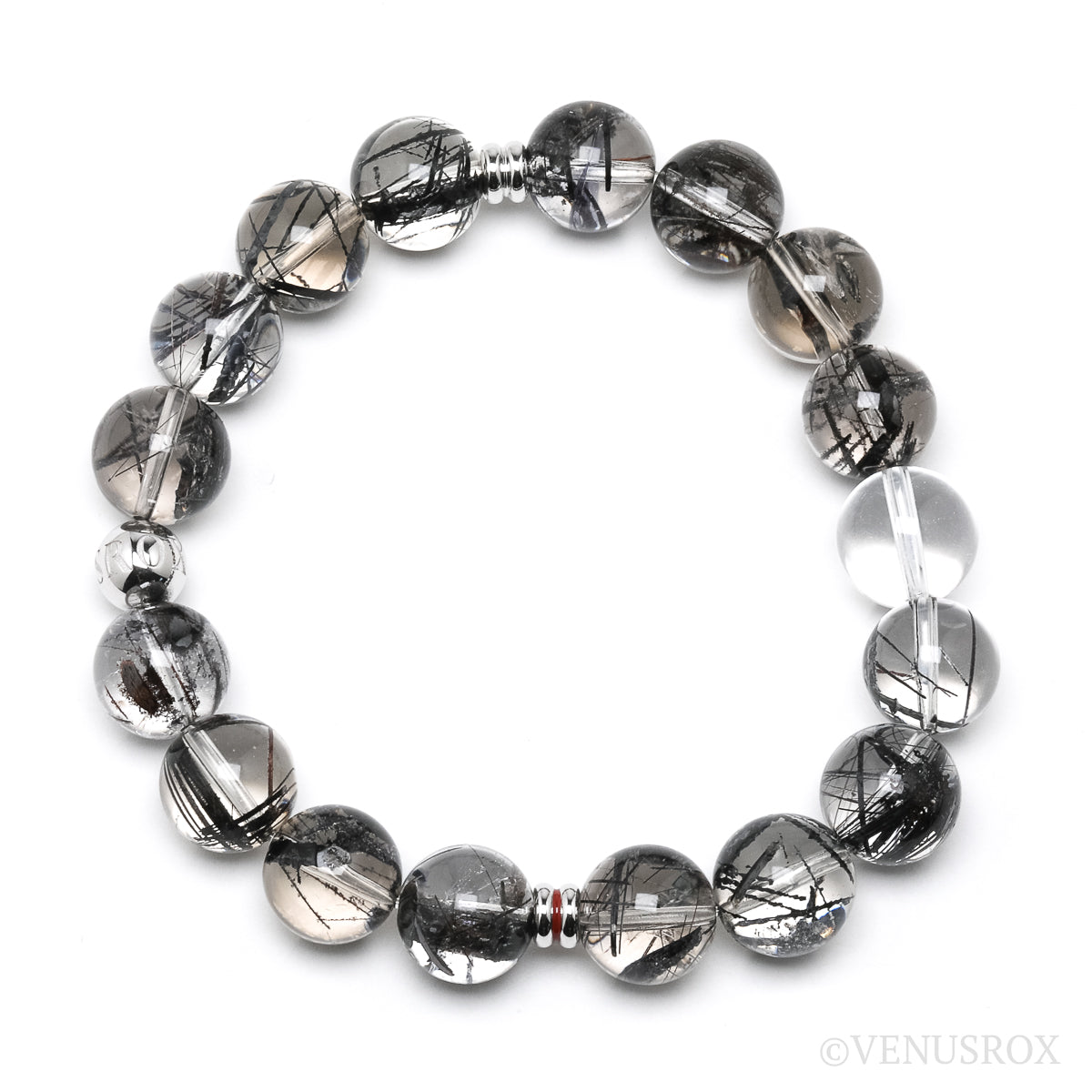 Tourmalinated Quartz Bracelet from Brazil | Venusrox