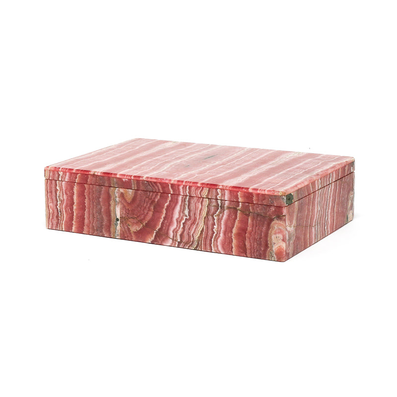 RHODOCHROSITE & QUARTZ (CLEAR) BOX - BOXES