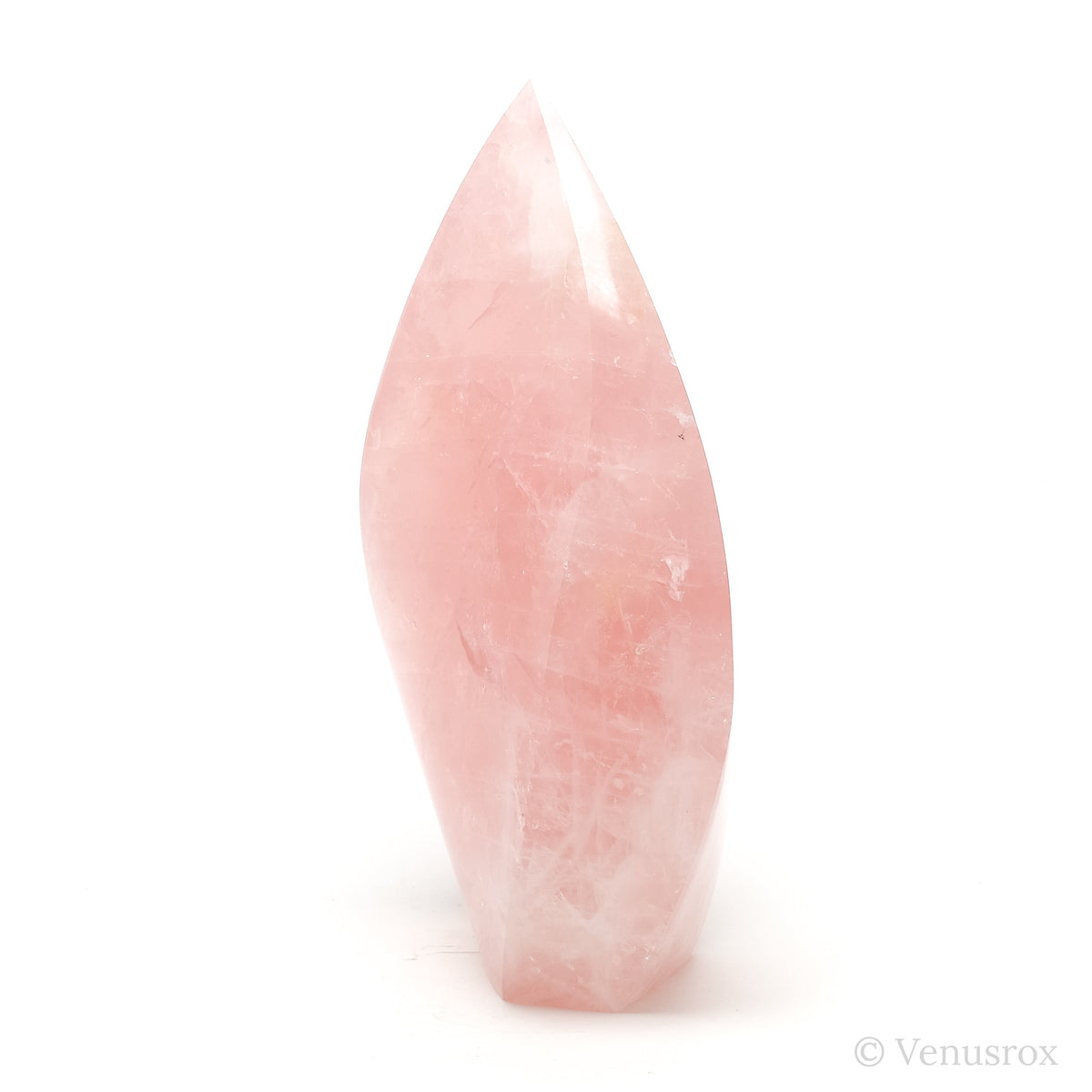 Rose Quartz Polished Flame from Brazil | Venusrox
