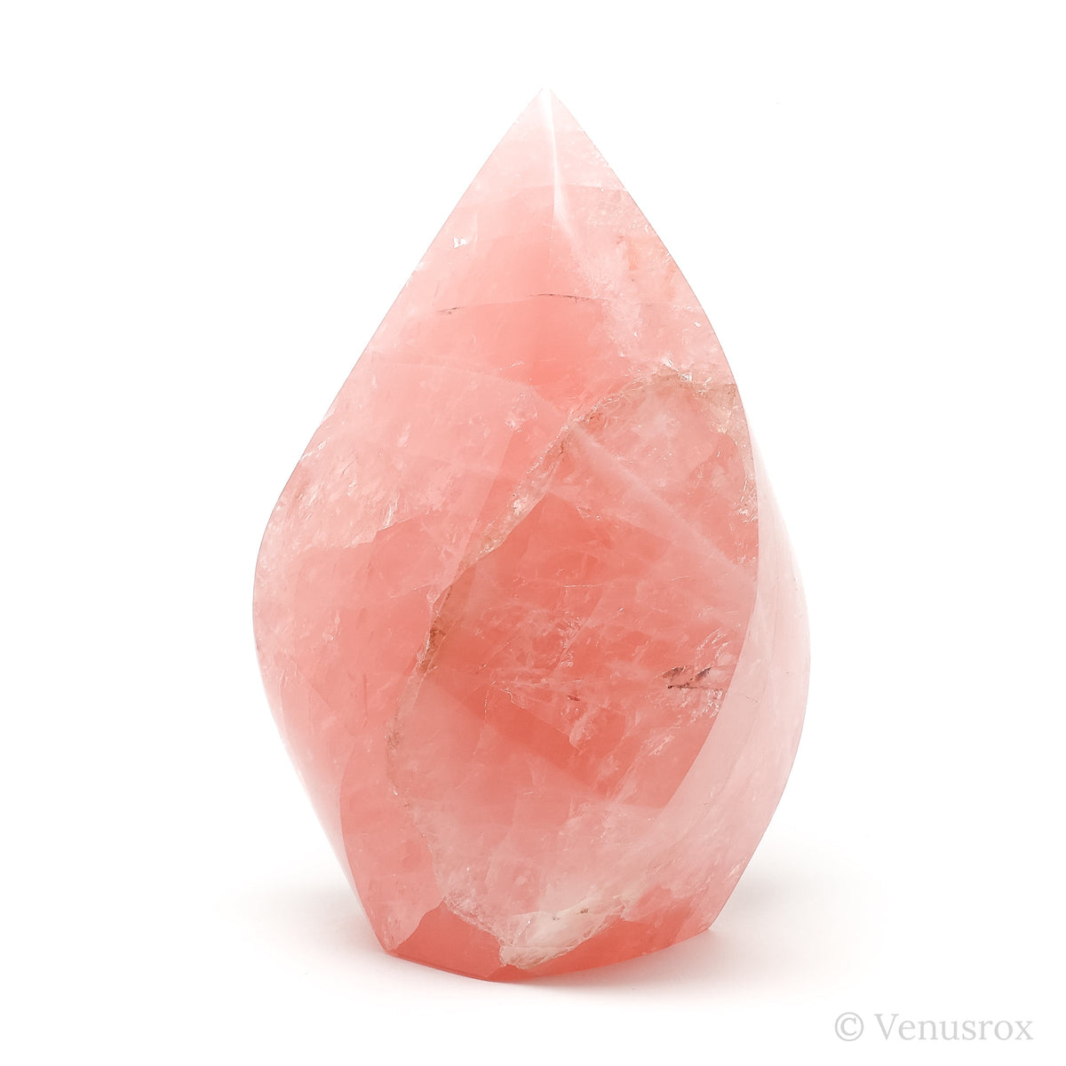 Rose Quartz Polished Flame from Brazil | Venusrox