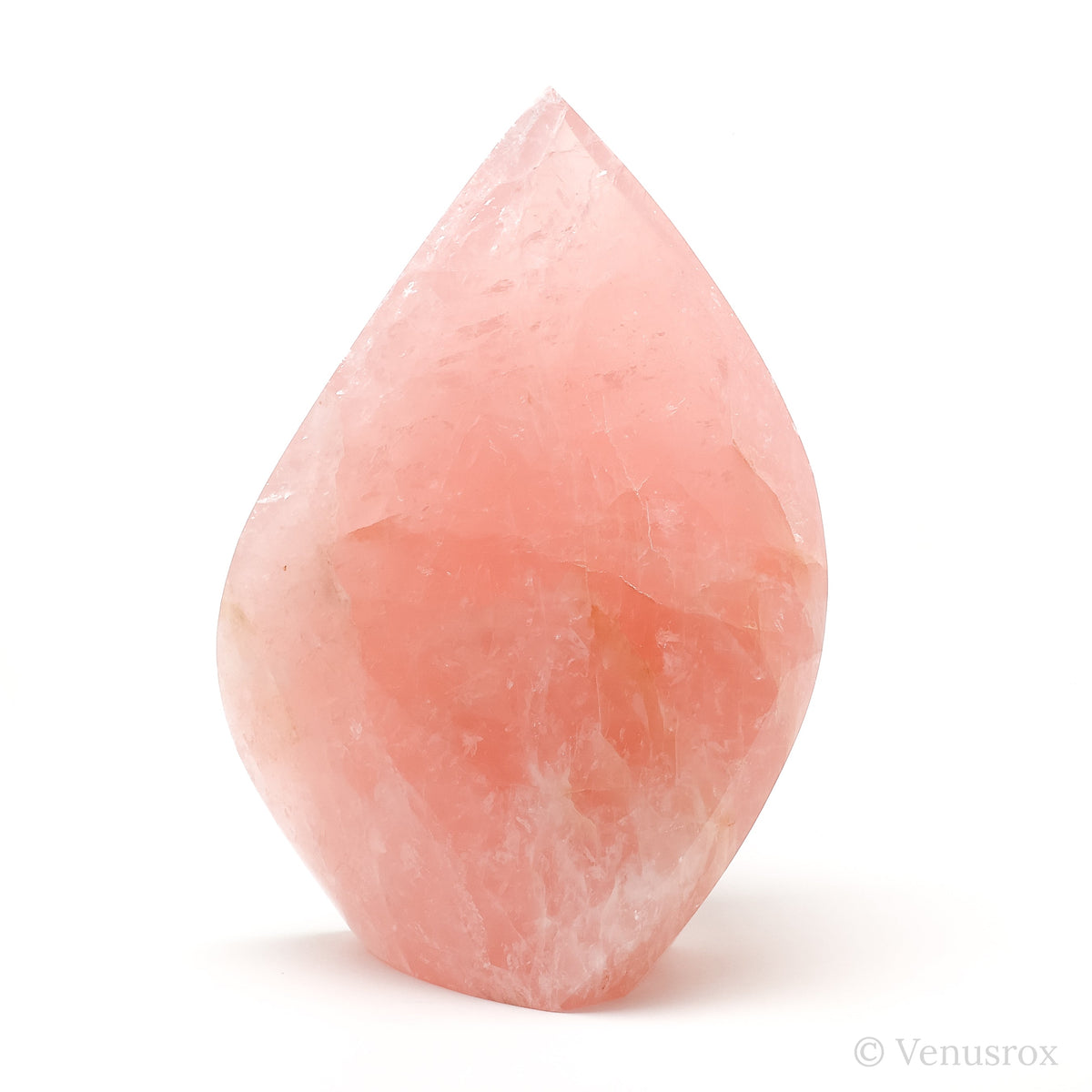 Rose Quartz Polished Flame from Brazil | Venusrox