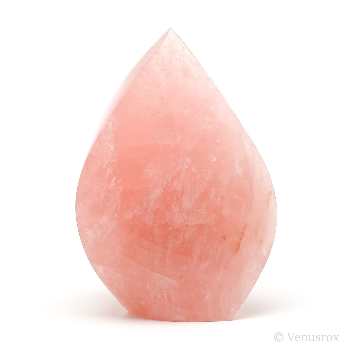 Rose Quartz Polished Flame from Brazil | Venusrox