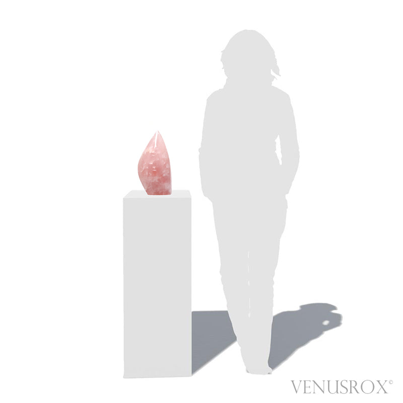 Rose Quartz Polished Flame from Brazil | Venusrox