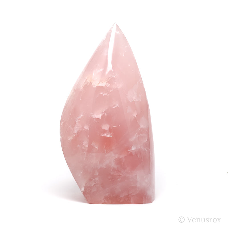 Rose Quartz Polished Flame from Brazil | Venusrox