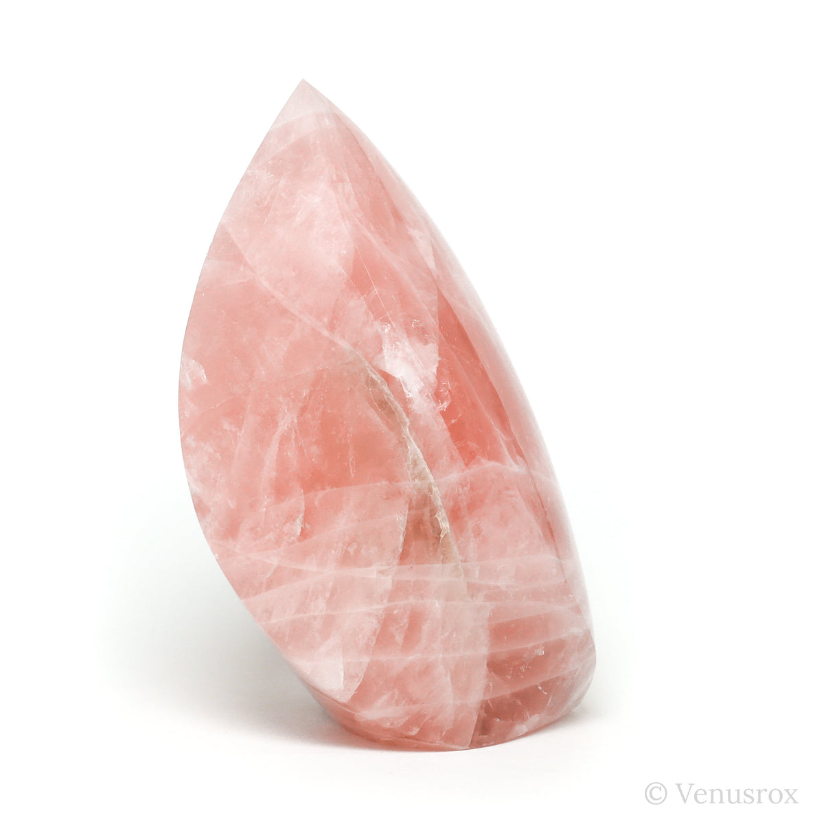 Rose Quartz Polished Flame from Brazil | Venusrox
