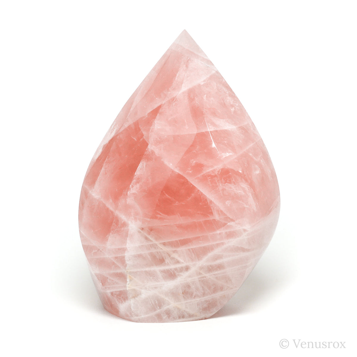 Rose Quartz Polished Flame from Brazil | Venusrox