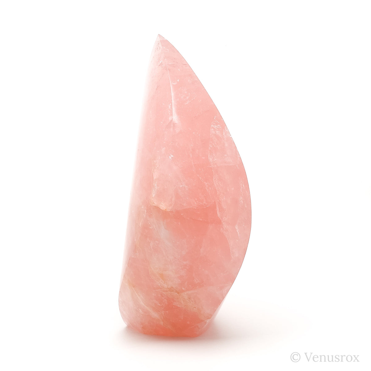 Rose Quartz Polished Flame from Brazil | Venusrox