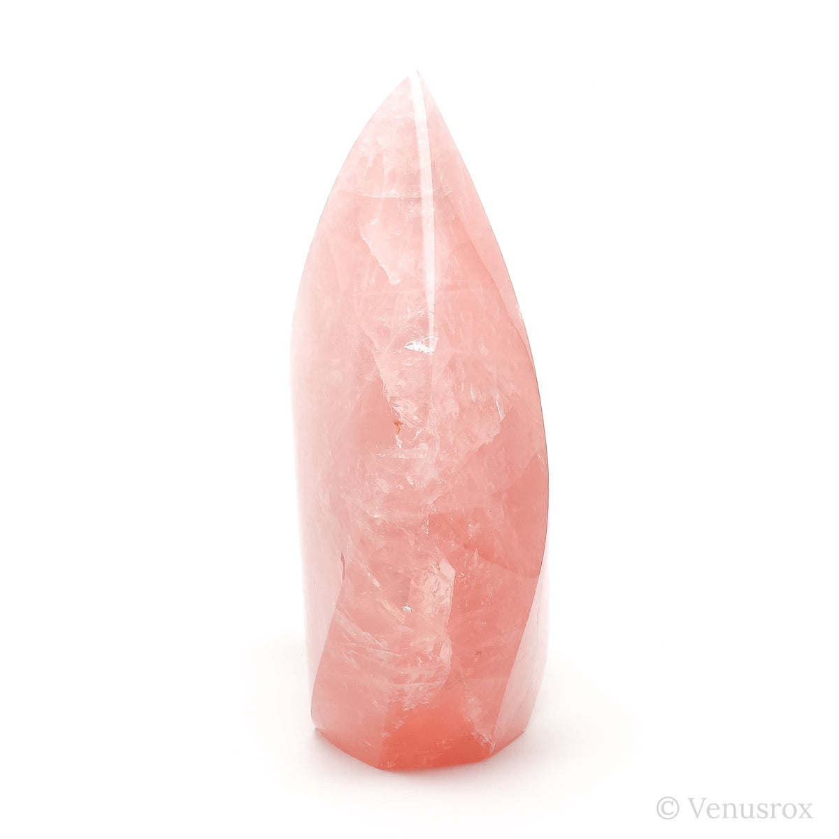 Rose Quartz Polished Flame from Brazil | Venusrox