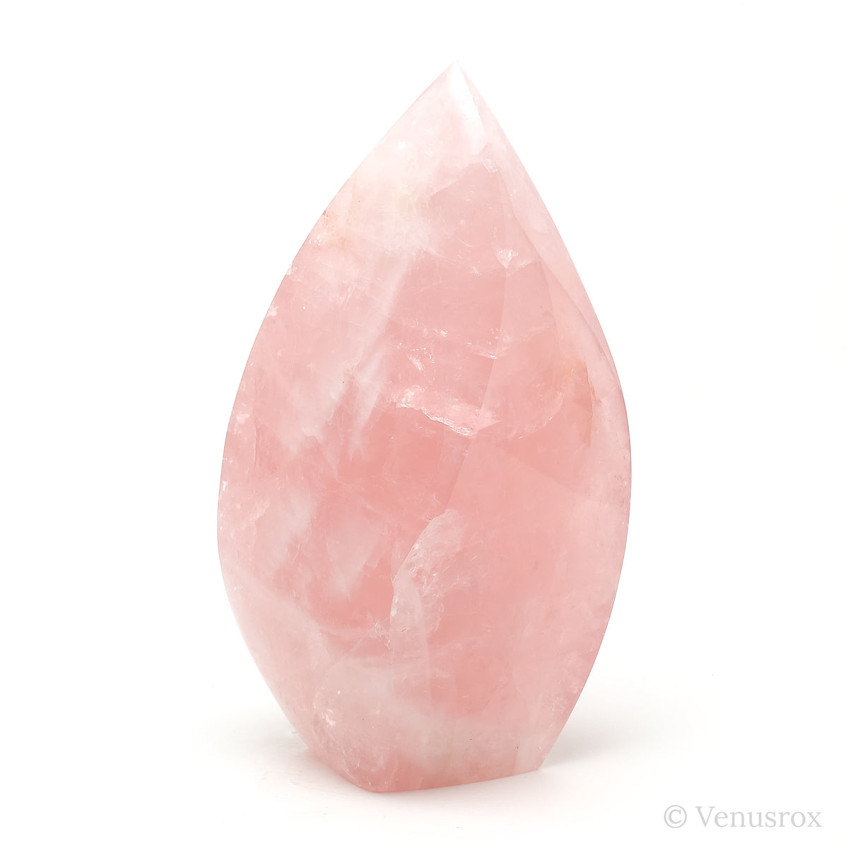 Rose Quartz Polished Flame from Brazil | Venusrox
