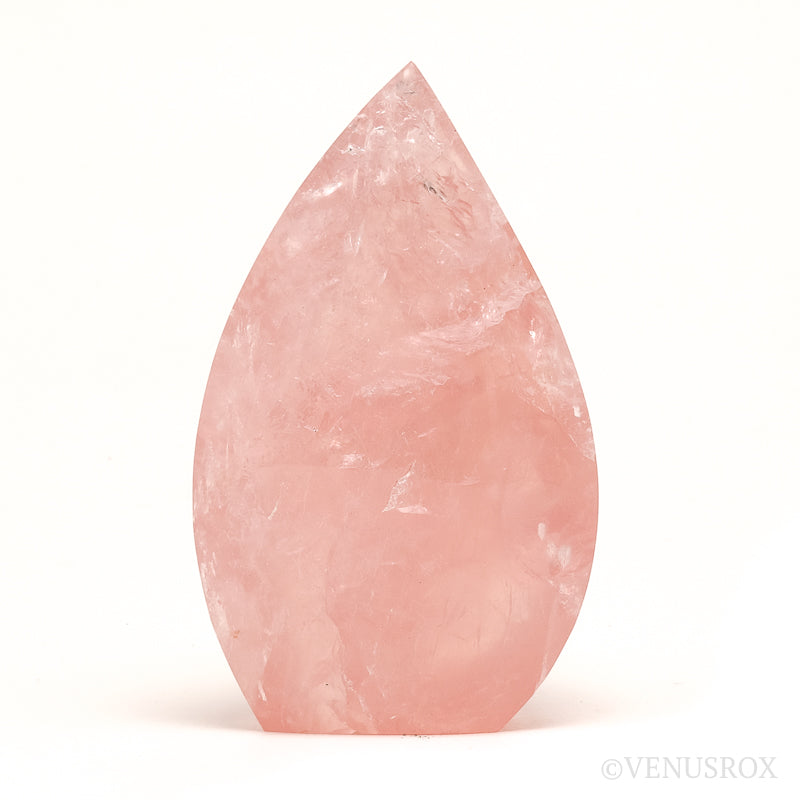 Rose Quartz Polished Flame from Brazil | Venusrox