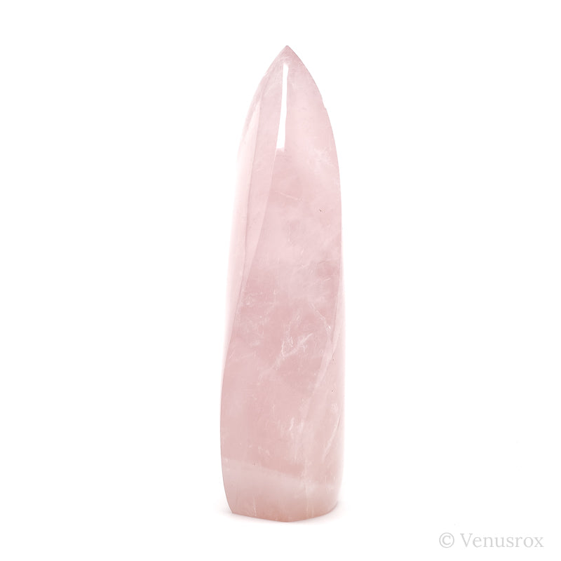Rose Quartz Polished Flame from Brazil | Venusrox