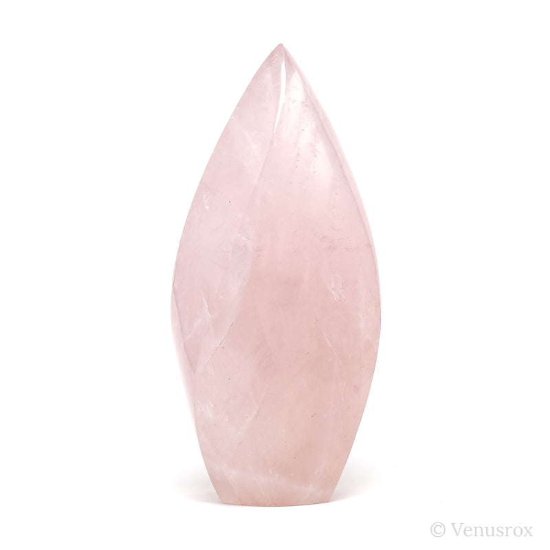 Rose Quartz Polished Flame from Brazil | Venusrox