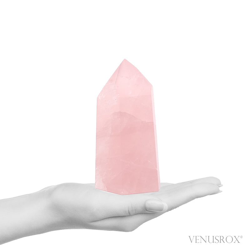 Rose Quartz Polished Point from Brazil | Venusrox