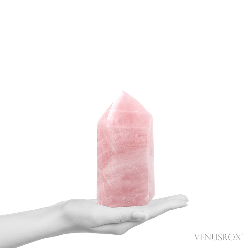 Rose Quartz Polished Point from Brazil | Venusrox