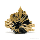 Golden Rutile on Hematite Natural Specimen from Novo Horizonte, Bahia, Brazil | Venusrox