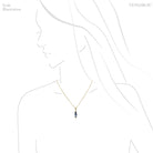 Blue Sapphire Pendant wrapped in 18Kt Gold from Sri Lanka | Venusrox