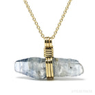Blue Sapphire Pendant wrapped in 18Kt Gold from Sri Lanka | Venusrox