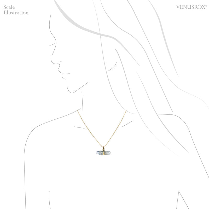 Blue Sapphire Pendant wrapped in 18Kt Gold from Sri Lanka | Venusrox