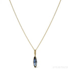 Blue Sapphire Pendant wrapped in 18Kt Gold from Sri Lanka | Venusrox