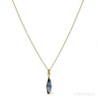 Blue Sapphire Pendant wrapped in 18Kt Gold from Sri Lanka | Venusrox