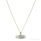 Blue Sapphire Pendant wrapped in 18Kt Gold from Sri Lanka | Venusrox