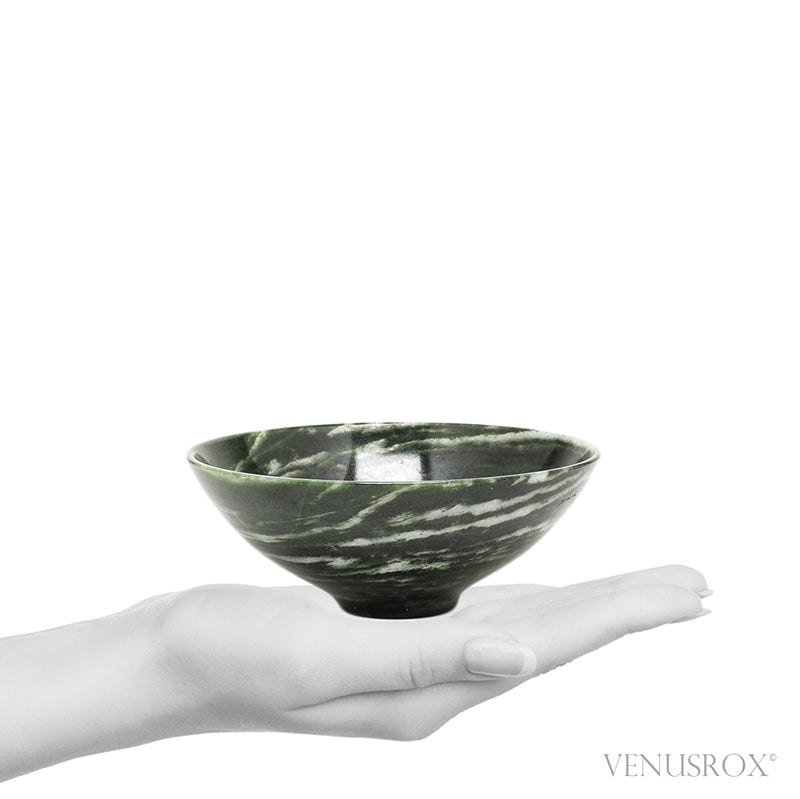 Green Sardonyx Polished Bowl from India | Venusrox