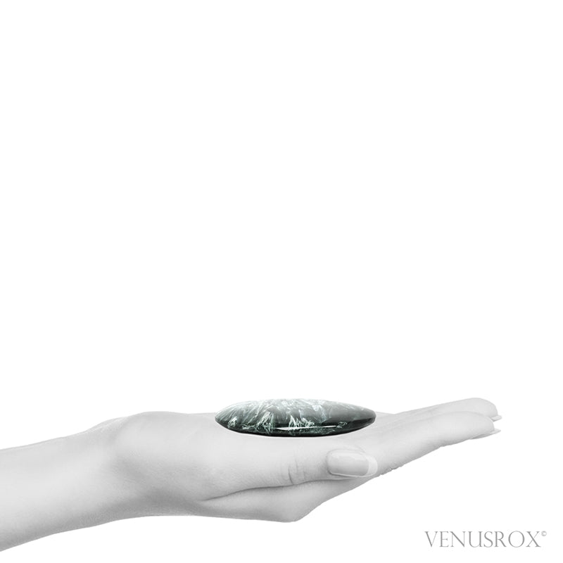 Seraphinite Polished Crystal from the Korshunovskoye Iron Scary Deposit, Irkutskaya Oblast, Siberia, Russia | Venusrox