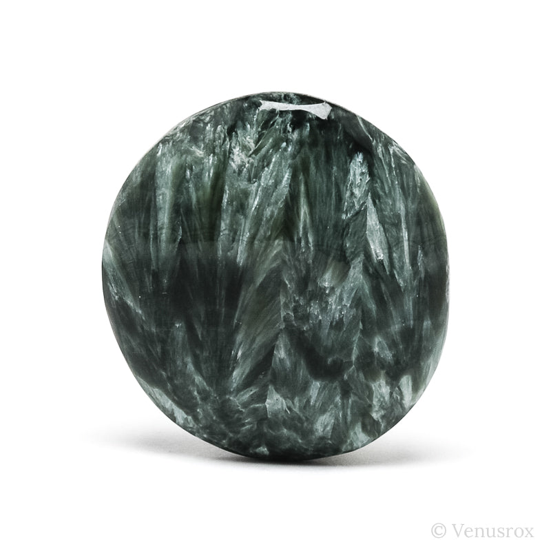 Seraphinite Polished Crystal from the Korshunovskoye Iron Scary Deposit, Irkutskaya Oblast, Siberia, Russia | Venusrox