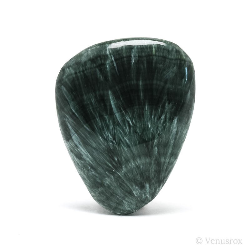 Seraphinite Polished Crystal from the Korshunovskoye Iron Scary Deposit, Irkutskaya Oblast, Siberia, Russia | Venusrox