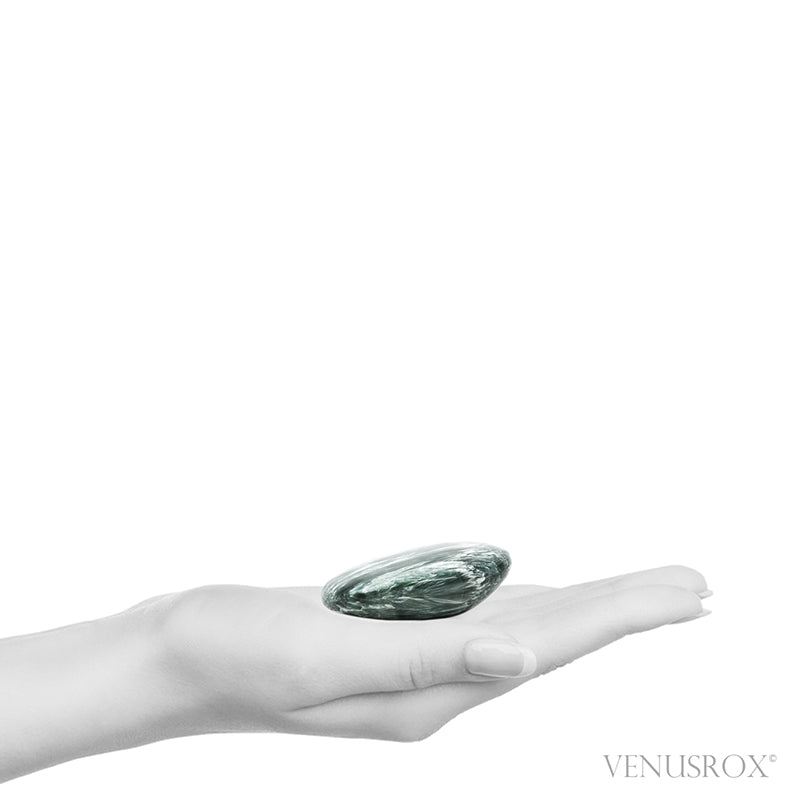 Seraphinite Polished Crystal from the Korshunovskoye Iron Scary Deposit, Irkutskaya Oblast, Siberia, Russia | Venusrox