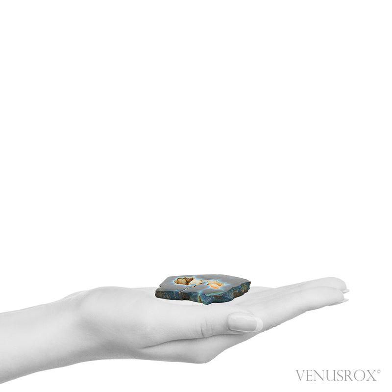 Shattuckite with Cuprite Part Polished/Part Natural Slice from Namibia | Venusrox