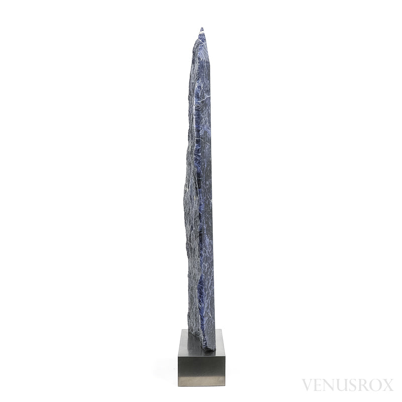Sodalite Polished/Natural Point from Brazil mounted on a bespoke stand | Venusrox
