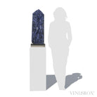 Sodalite Polished/Natural Point from Brazil mounted on a bespoke stand | Venusrox